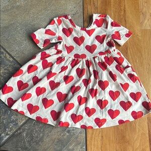 Heart Patterned Kids Dress